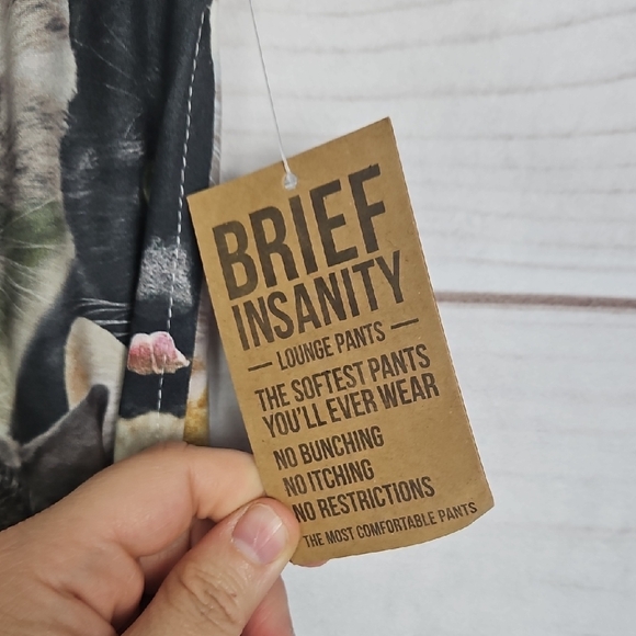 Brief Insanity You Had Me At Meow Cat Lover's Delight Pajama Pants Small - Picture 9 of 13